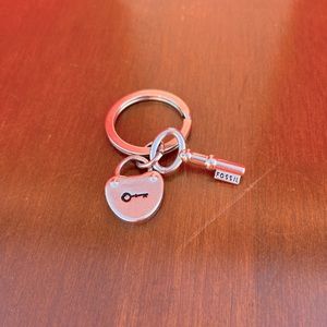 Fossil Lock and Key Keychain